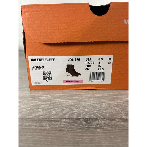 Merrell Halendi Bluff Women's Boots Booties Espresso Brown Size 6.5 EU 37- NIB - Picture 7 of 7